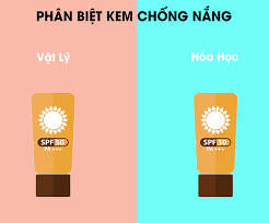 phân biệt kem chống nắng vật lý và hoá học