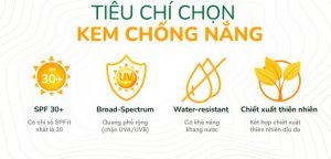 kem chống nắng là sản phẩm không thể thiếu trong quá trình dưỡng da