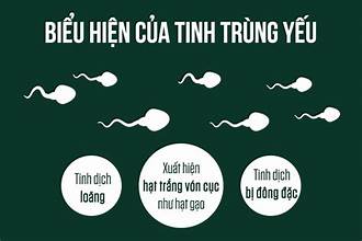 Dấu hiệu tinh trùng yếu